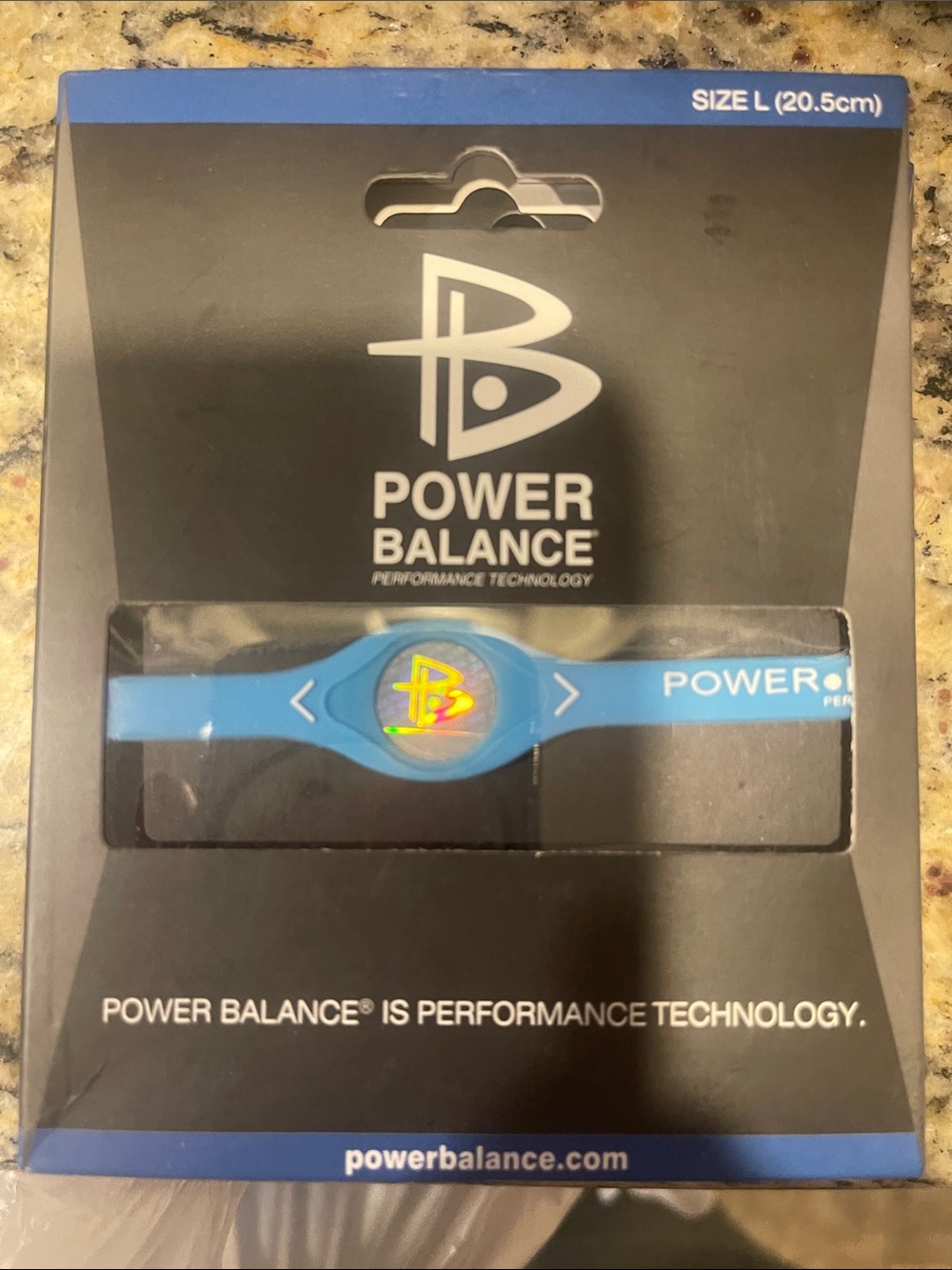 Performance Silicone Sport Bracelet - Blue (Size L)